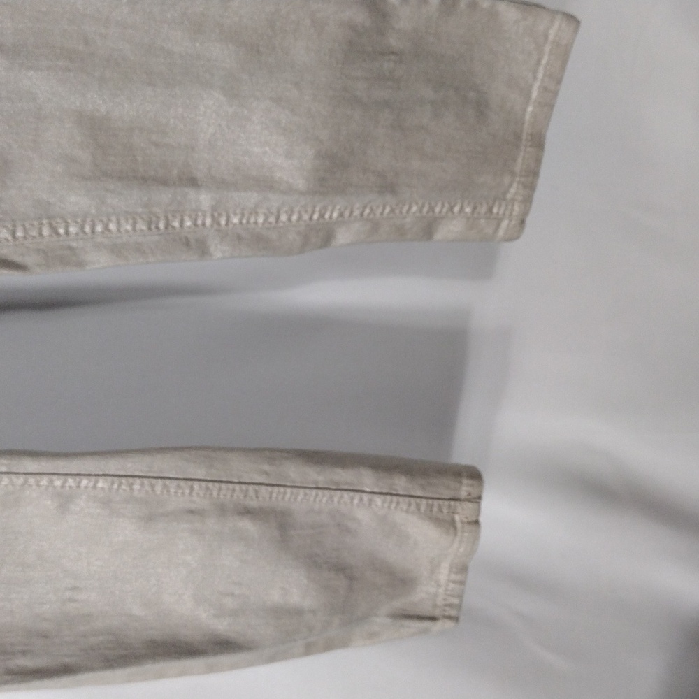 EUC Seven7 Tan Metallic Skinny jeans size 4 - Picture 2 of 15